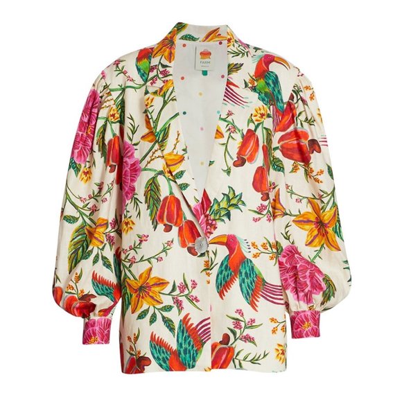FARM Rio Jackets & Blazers - FARM Rio Toucan's Garden Blazer